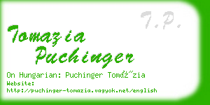 tomazia puchinger business card